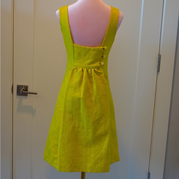 Anthropology What Goes Around Comes Around Yellow Mini Dress - Picture 6 of 7